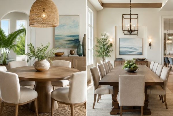 Round vs. Rectangular Dining Tables